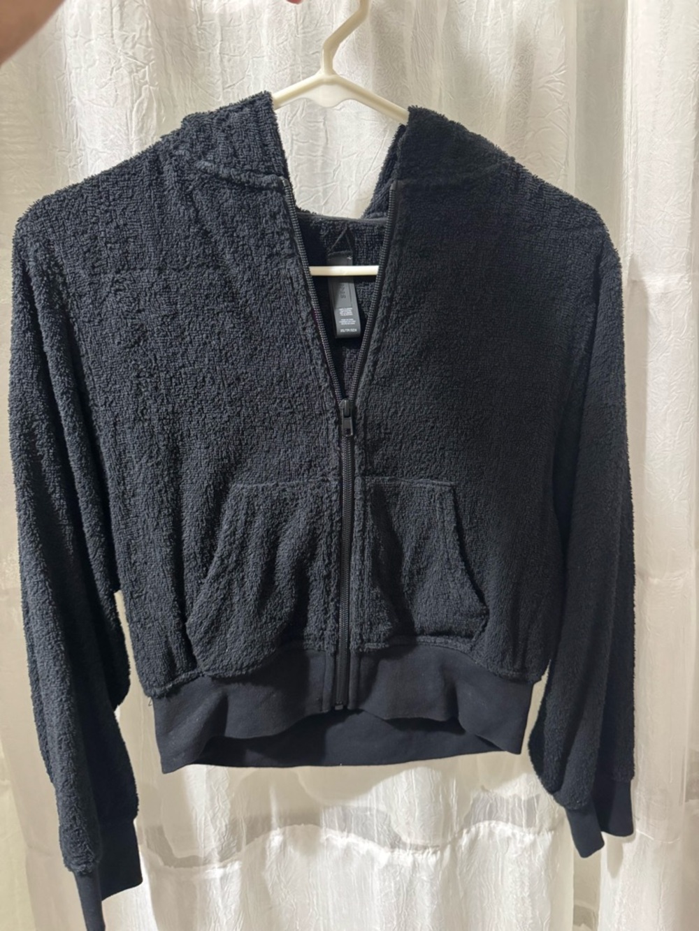SKIMS french terry zip up hoodie
